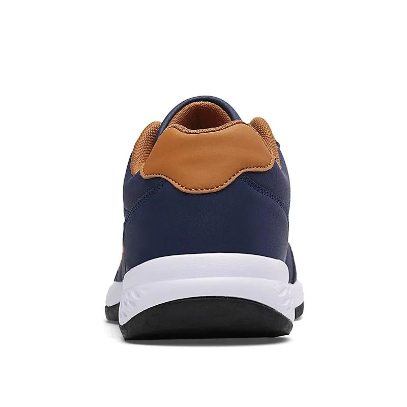 Lightweight PU Leather Men Shoes Breathable Men Sneakers