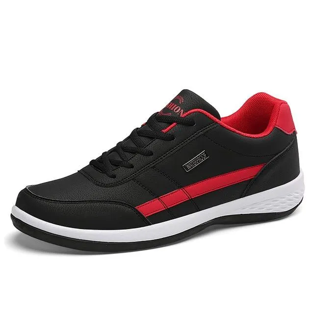 Lightweight PU Leather Men Shoes Breathable Men Sneakers