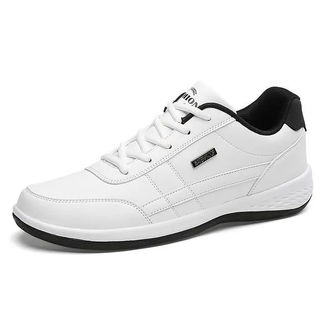 Lightweight PU Leather Men Shoes Breathable Men Sneakers