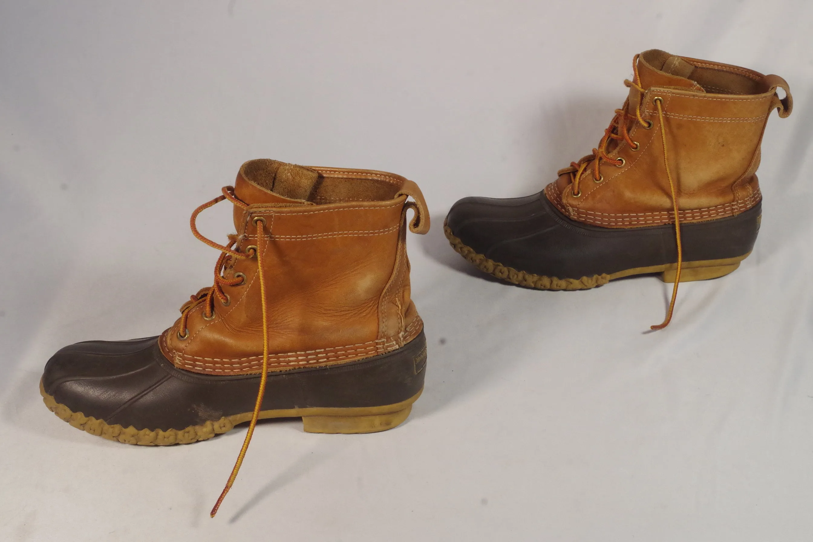 L.L. Bean Mens' Rubber and Leather Bean Boots - Size 8 (Fits 9)