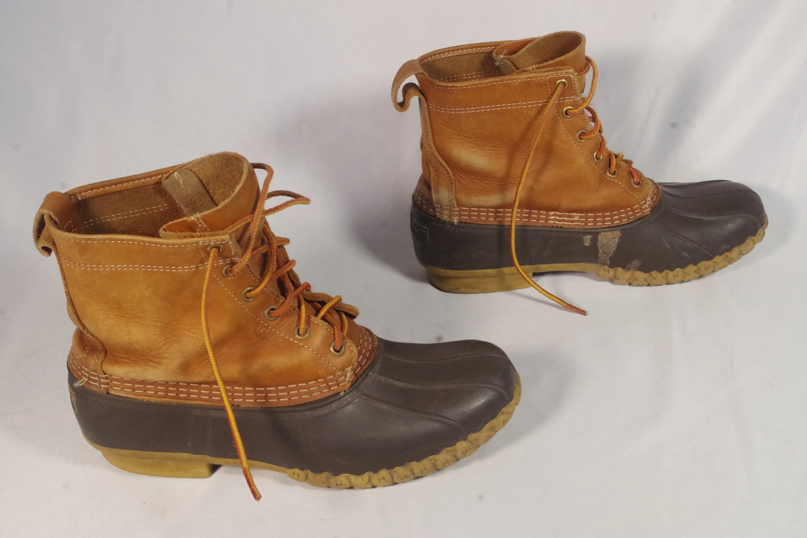 L.L. Bean Mens' Rubber and Leather Bean Boots - Size 8 (Fits 9)