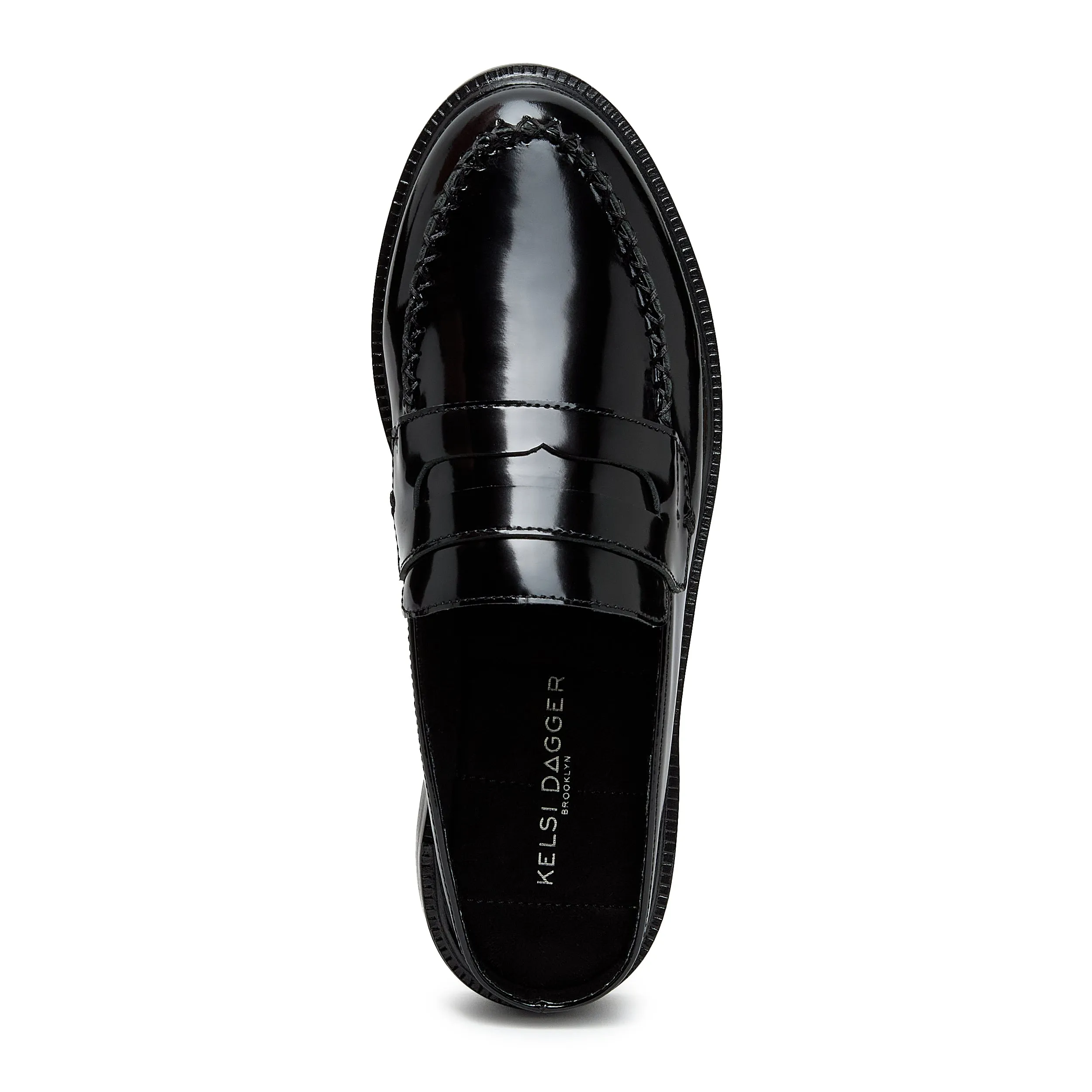 Lock Black Loafer Mules