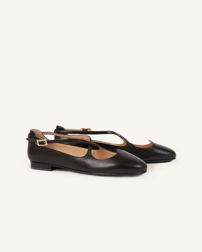 Lover Black Flats