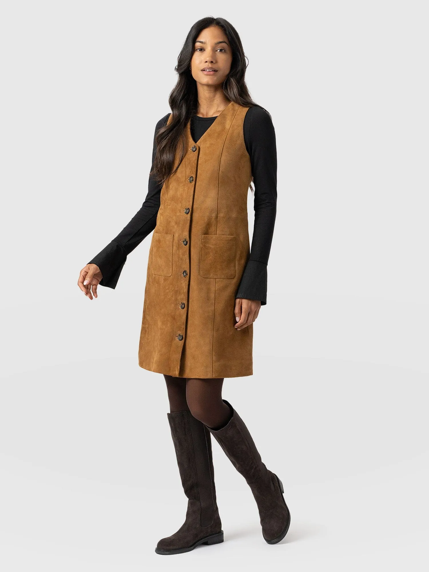 Luther Mini Dress - Tan