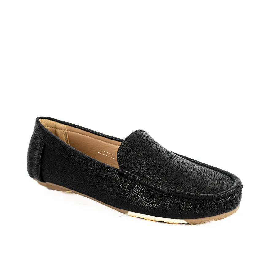 LX 25508 BEIGE/BLACK LOAFERS FLATS