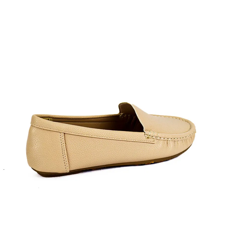 LX 25508 BEIGE/BLACK LOAFERS FLATS