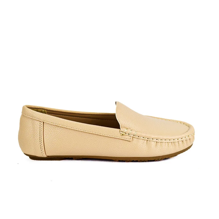 LX 25508 BEIGE/BLACK LOAFERS FLATS