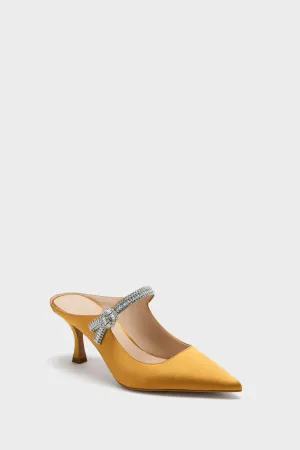 Marigold Satin Mae Heels