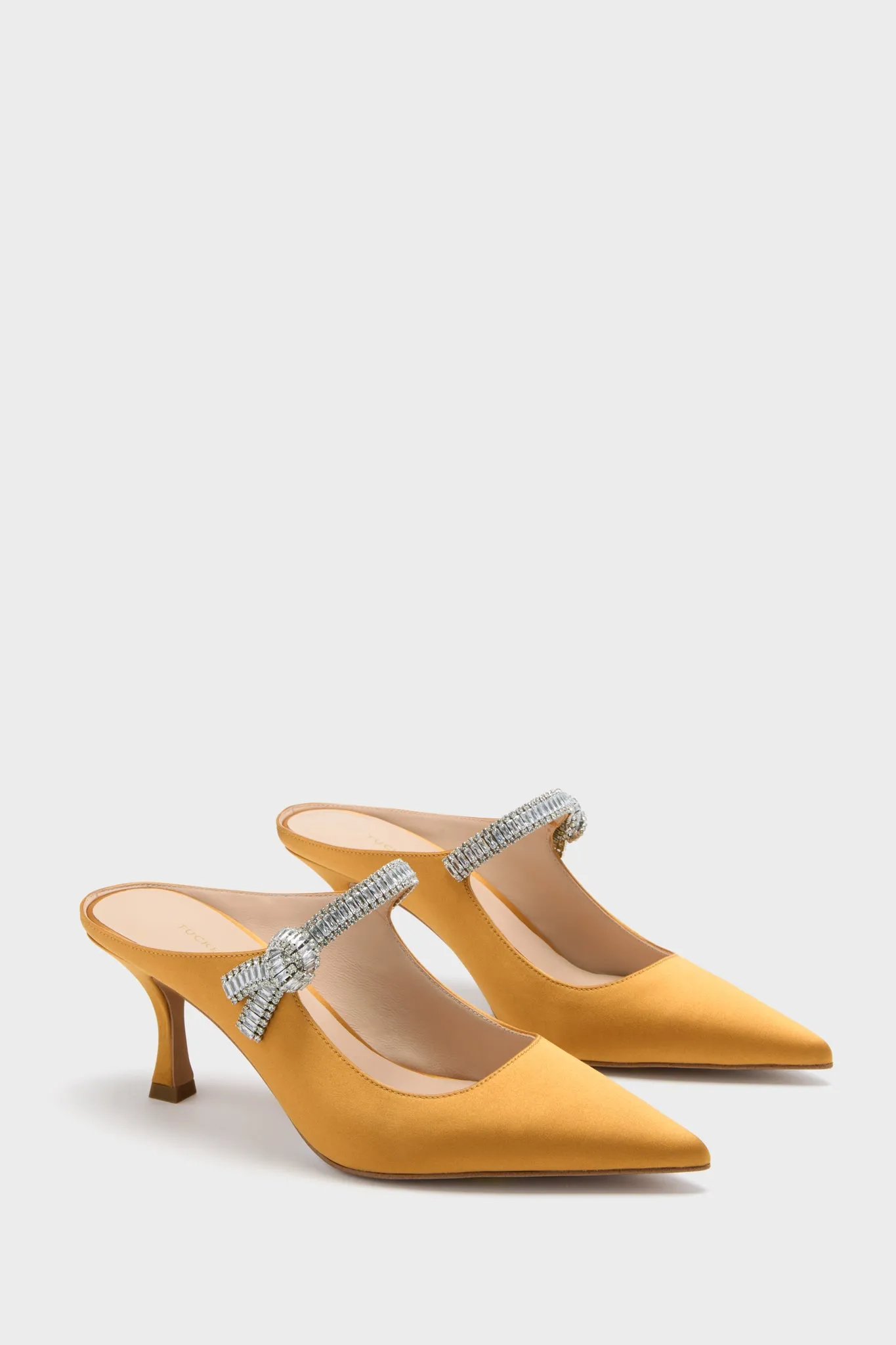 Marigold Satin Mae Heels