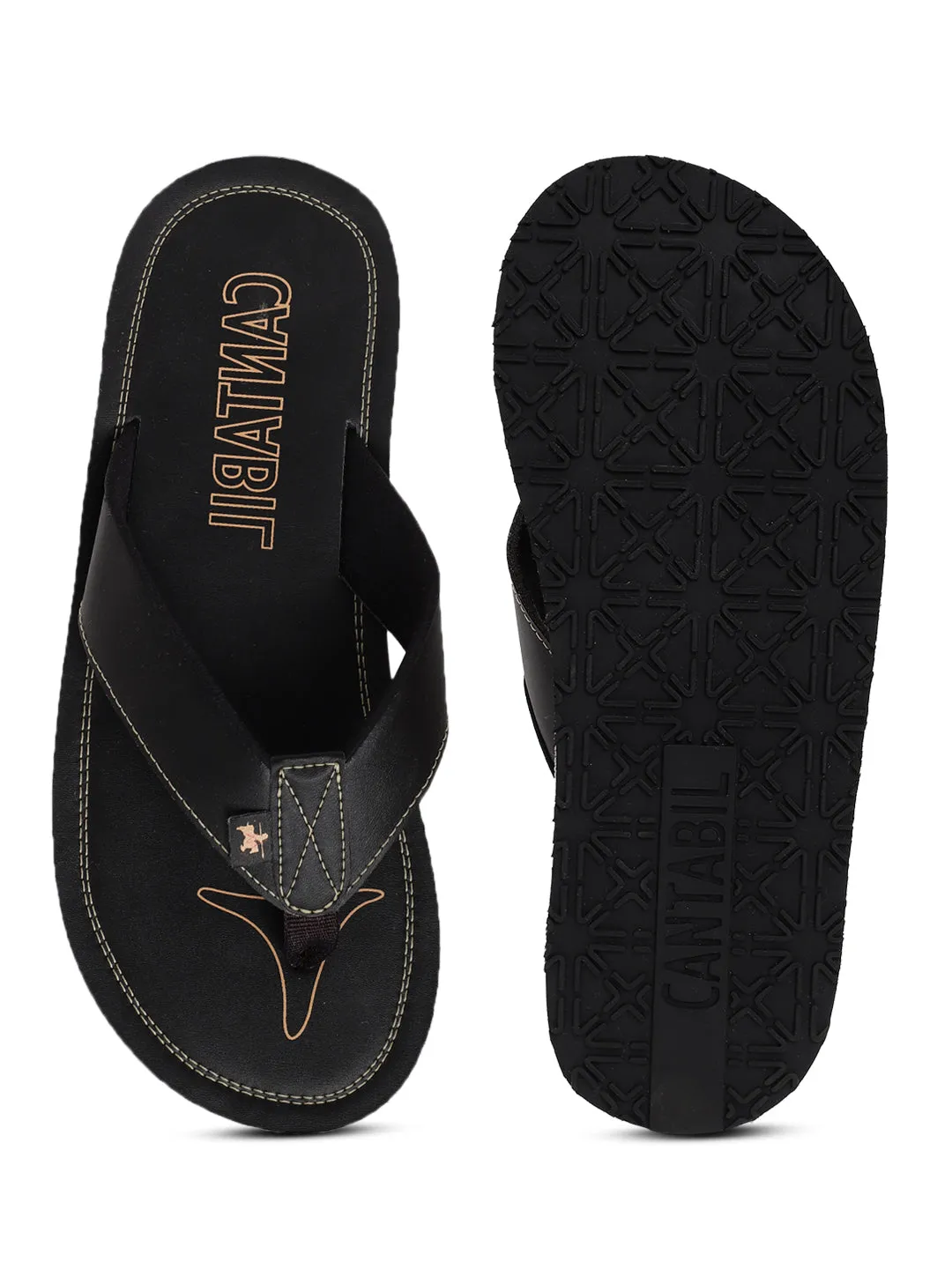 Men Black Slipper