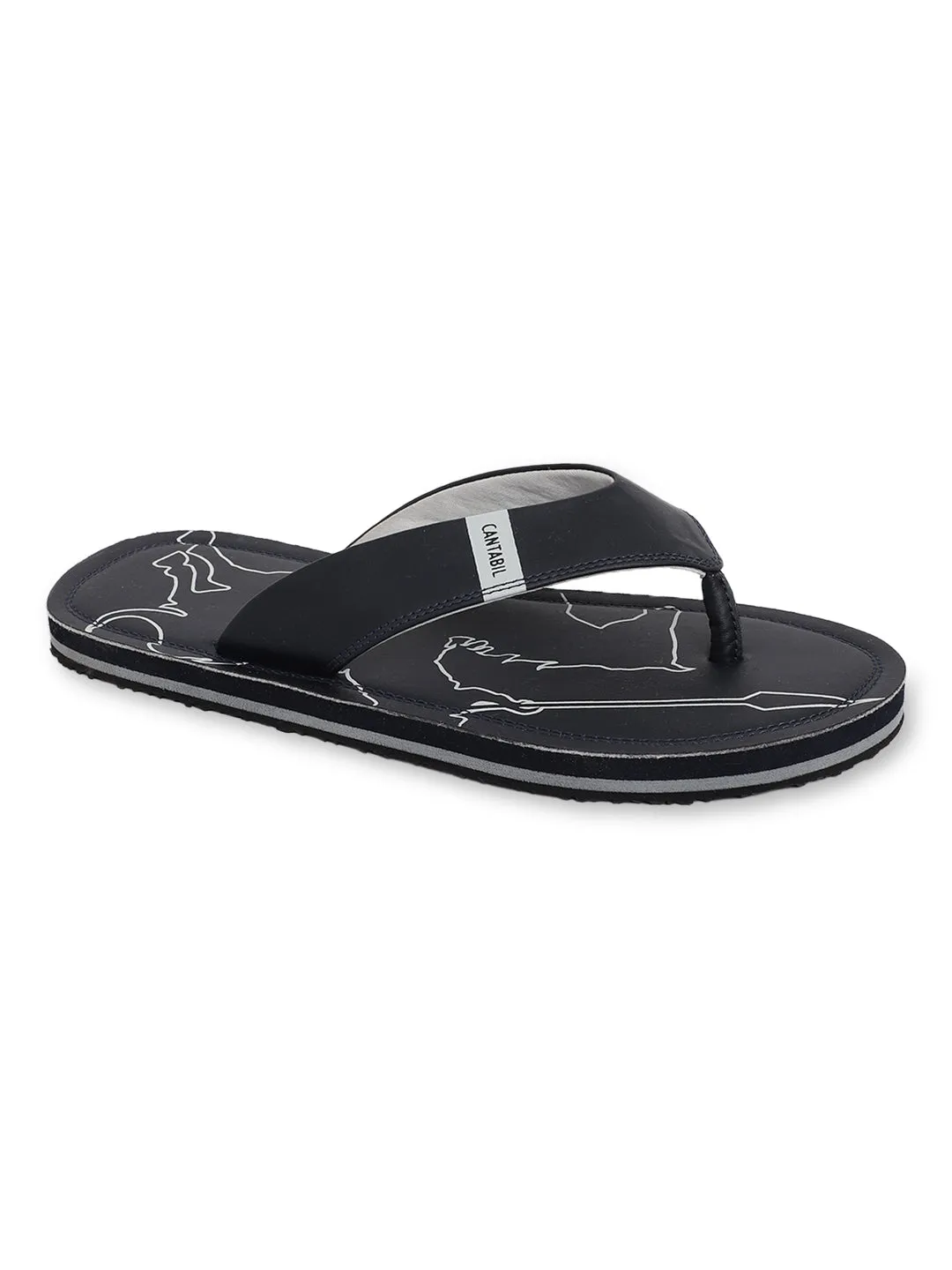 Men Navy Slipper