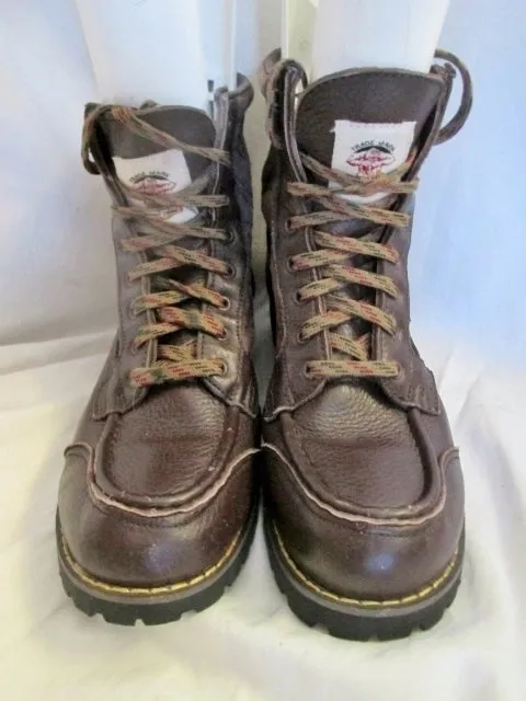 Mens GORILLA USA 1904 HIKER Leather Ankle Chukka Boots Shoes BROWN 7.5 Booties