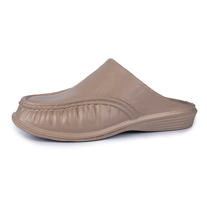 Men's leather slippers; leather shoes; men's casual shoes; breathable shoes