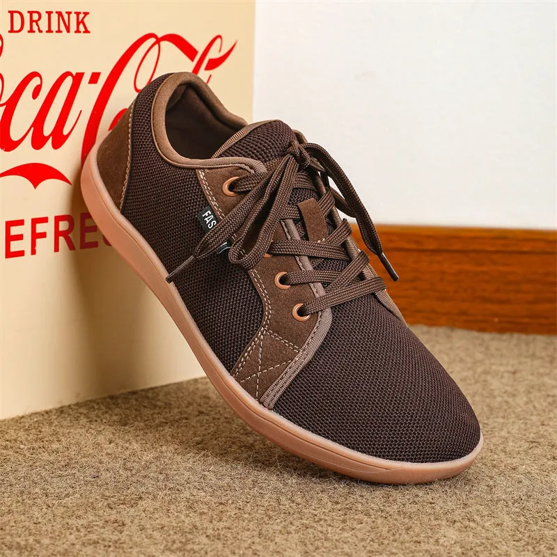 Men's Low-top Lace-up Mesh Breathable Casual