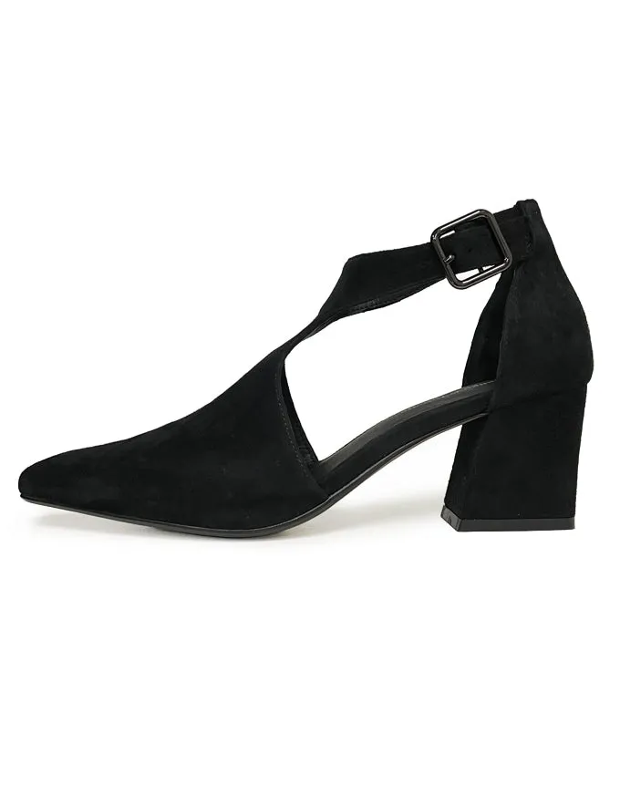 Moreno Heels Black Suede