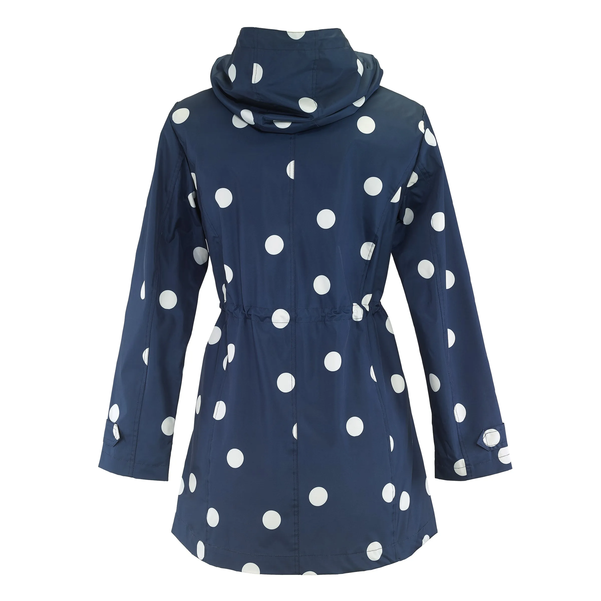 Navy-Polka Dots Raincoat