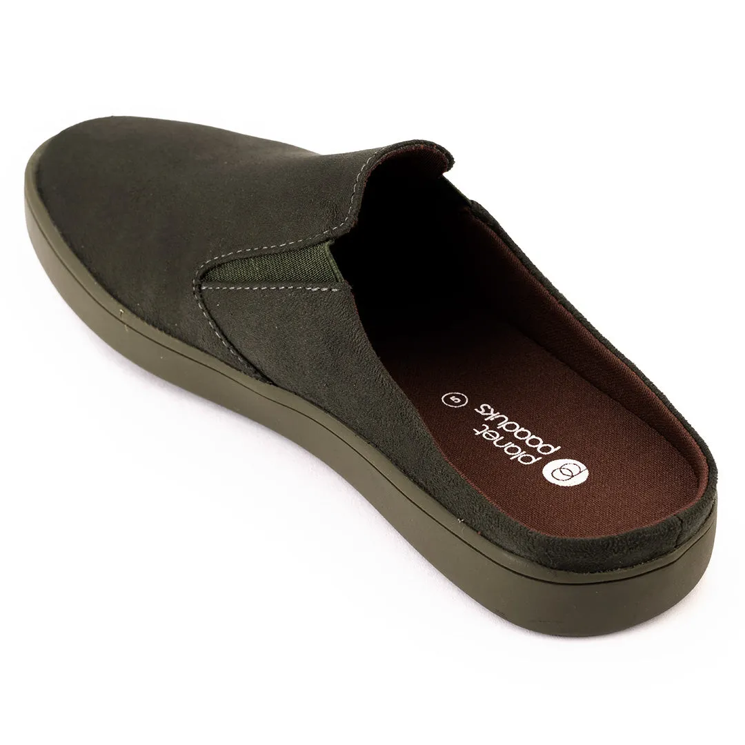 Nest Mules Vegan Suede Green Women Slip-ons Thrift Edit