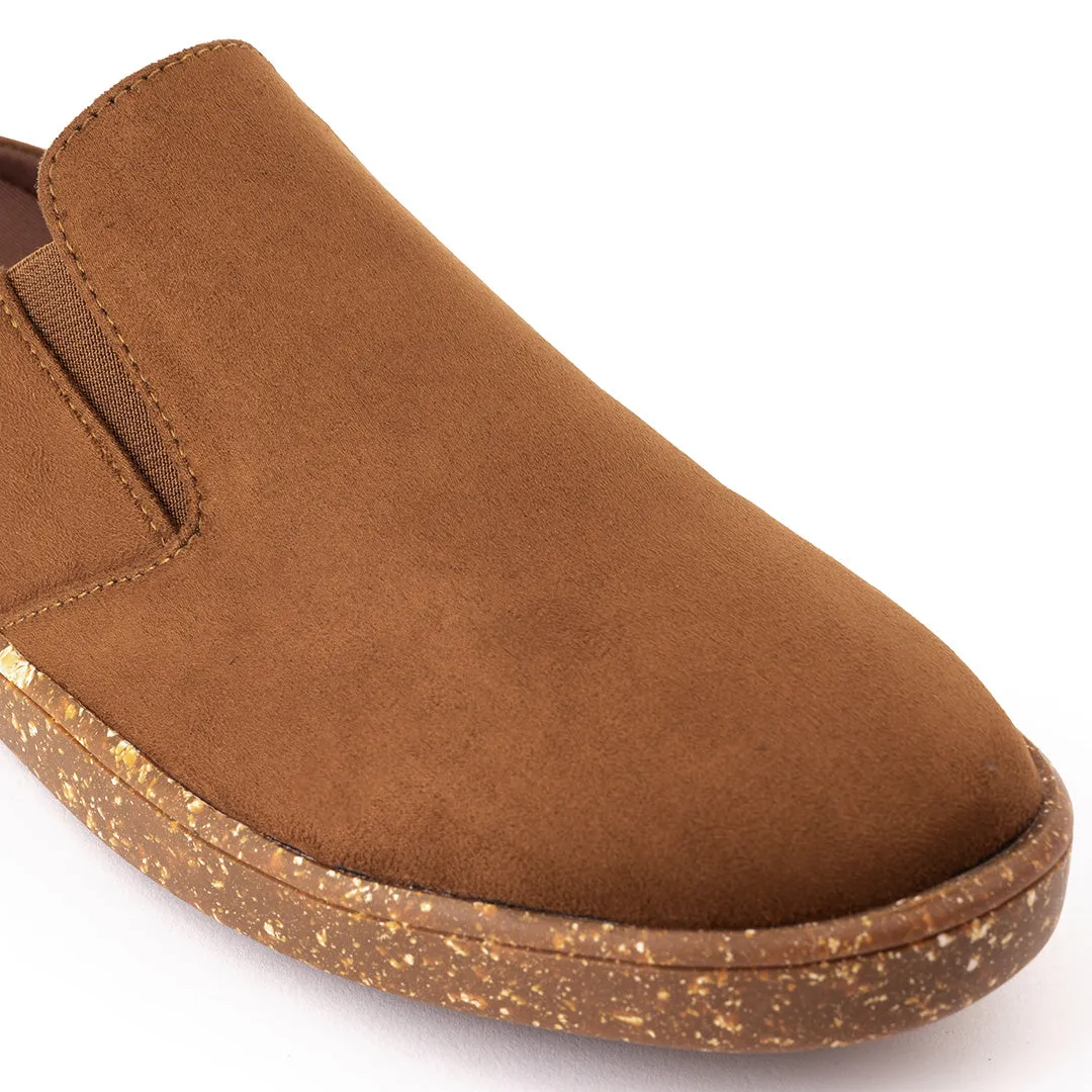 Nest Mules Vegan Suede Tan Men Slip-ons