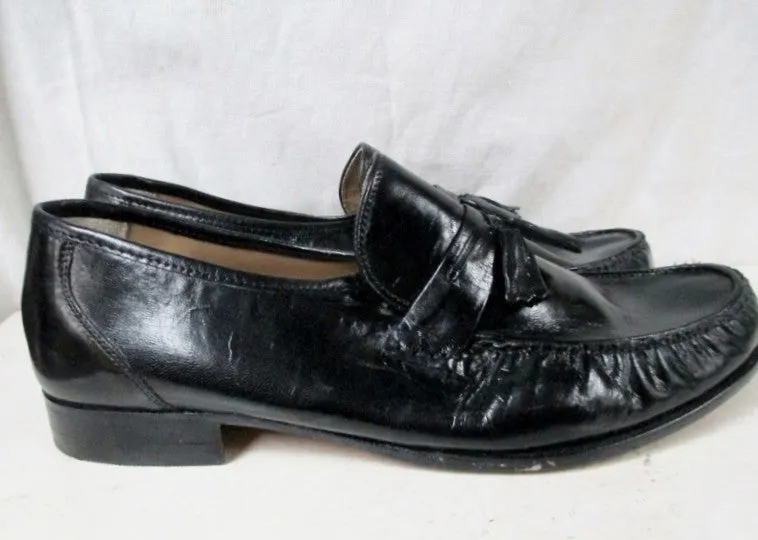 NEW Mens NUNN BUSH TASSEL PATENT Leather Dress Shoes BLACK 12