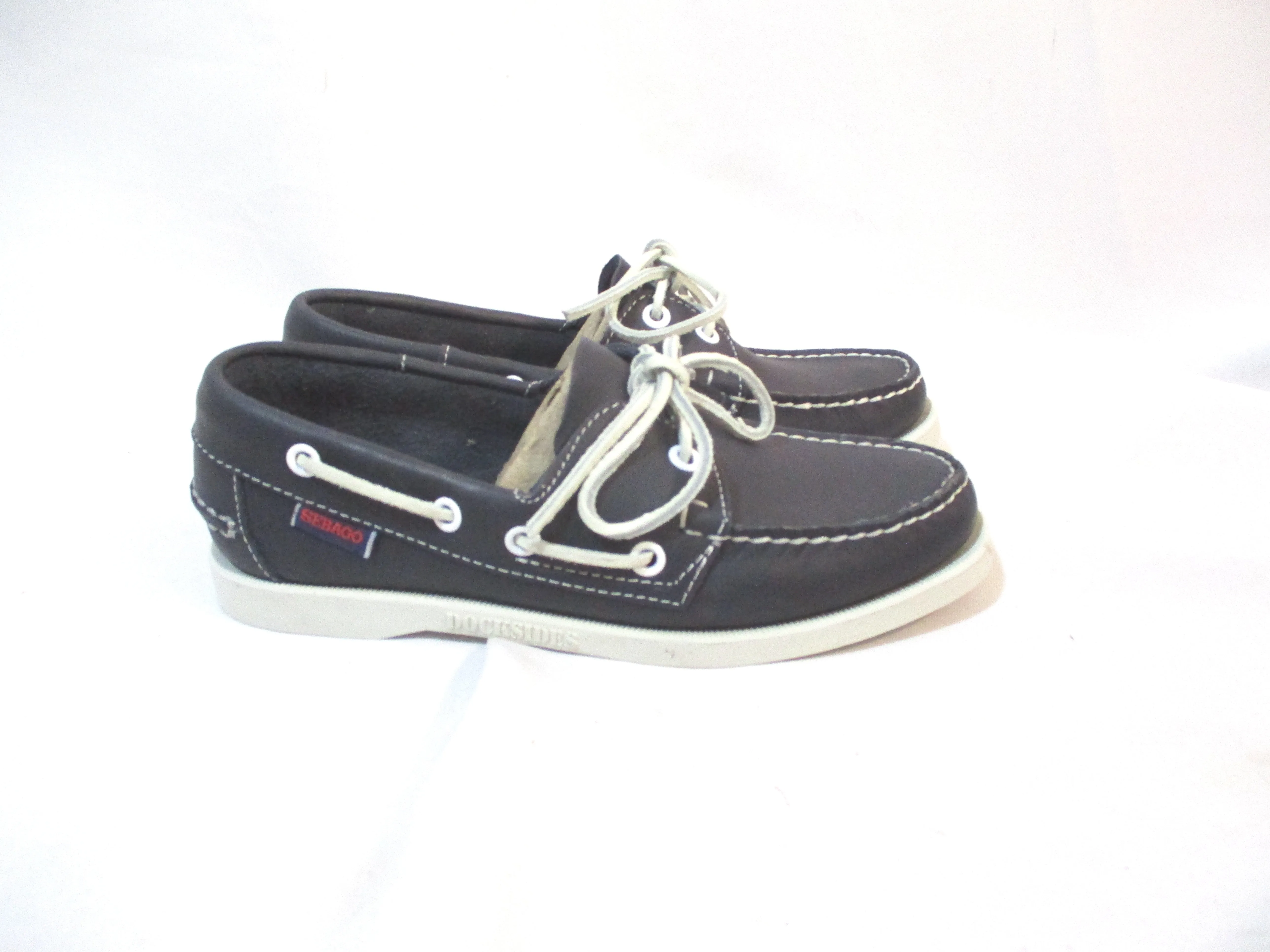 NEW SEBAGO DOCKSIDERS Leather Mocs Boat Shoe Preppy BLUE NITE 6