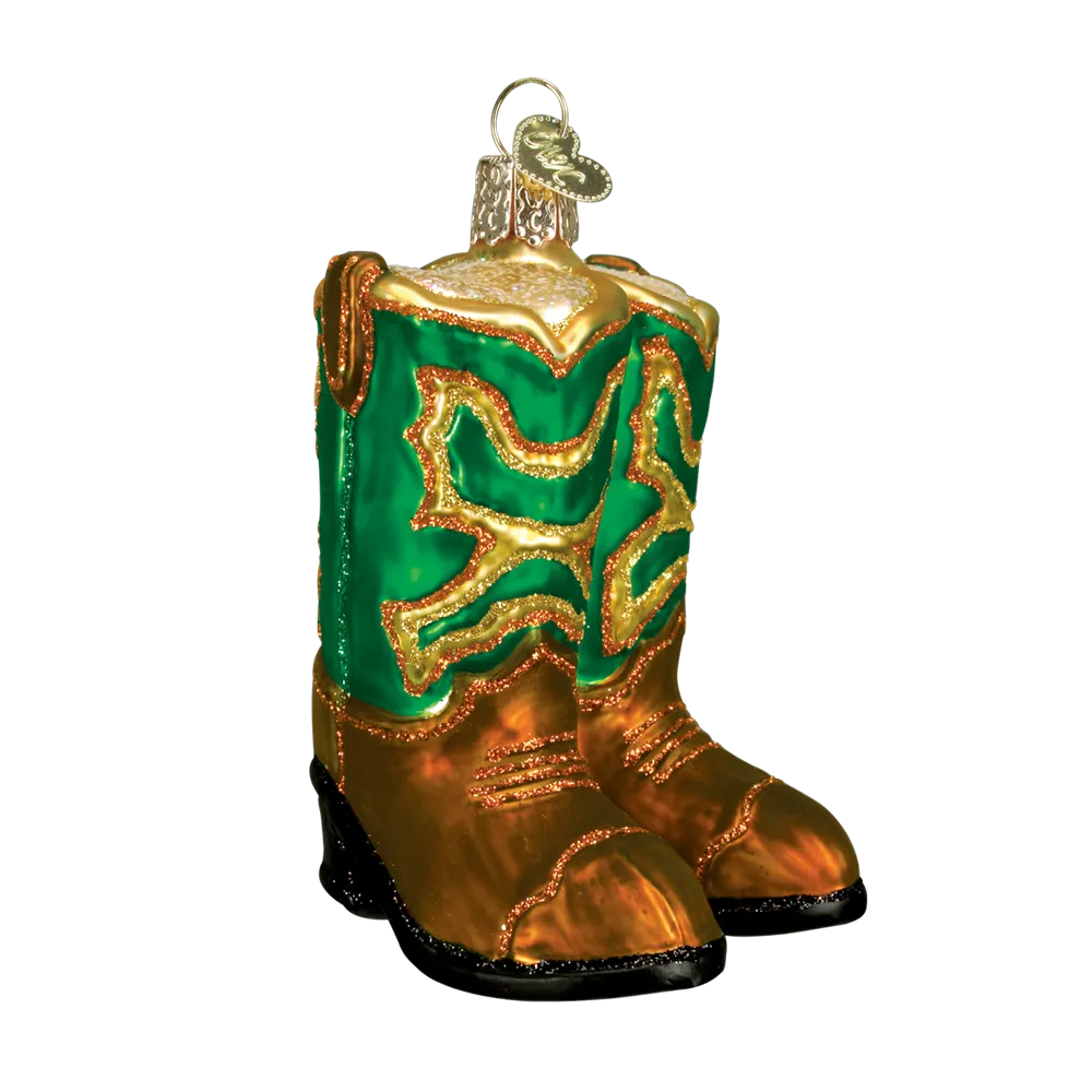 Old World Christmas Ornament - Pair of Cowboy Boots