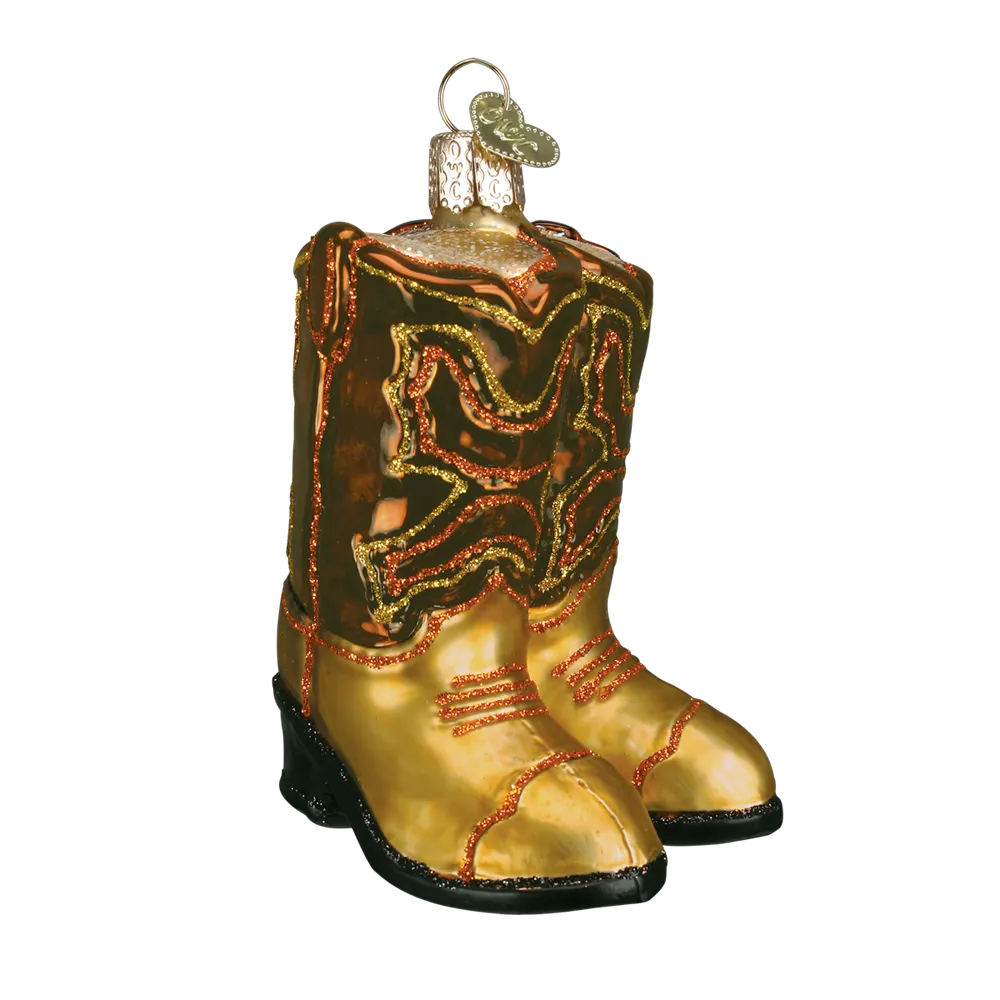 Old World Christmas Ornament - Pair of Cowboy Boots