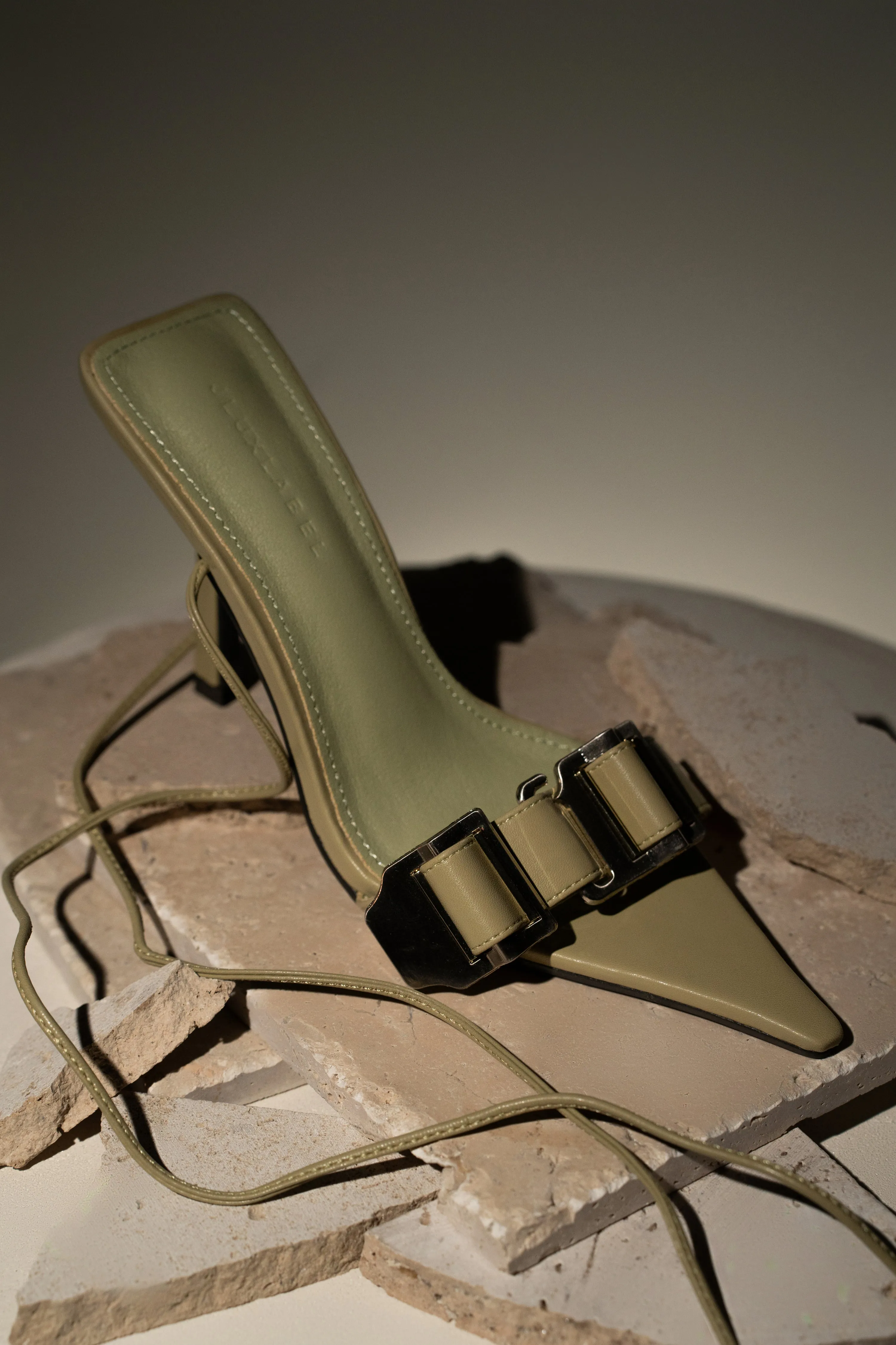 Olive Regal Pointed Toe Heels