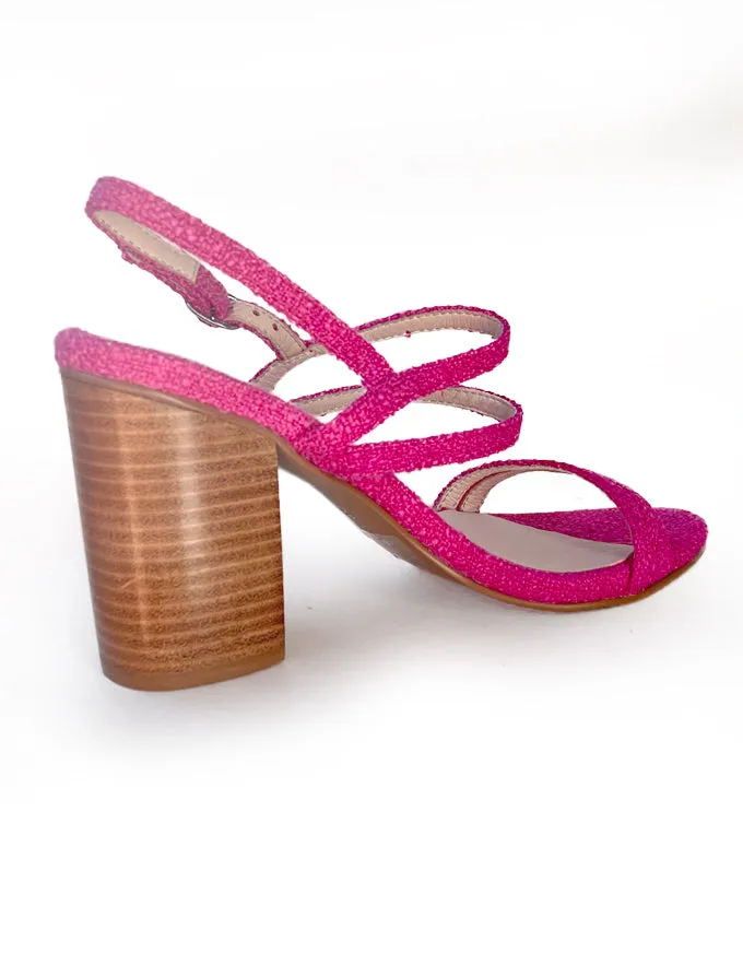 Ondia Fuchsia Tweed Heels