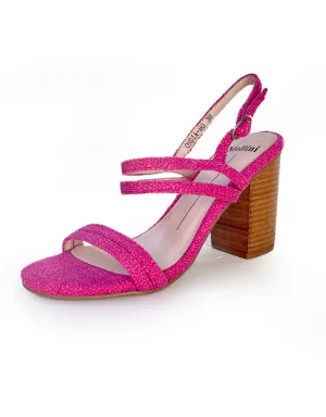 Ondia Fuchsia Tweed Heels