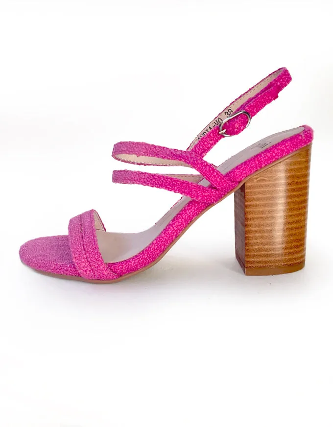 Ondia Fuchsia Tweed Heels