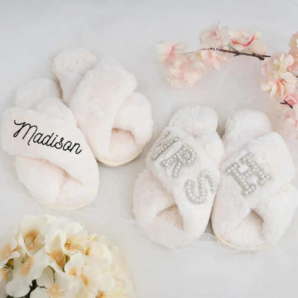 Personalized Bridal Slippers