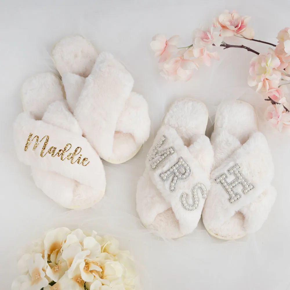 Personalized Bridal Slippers