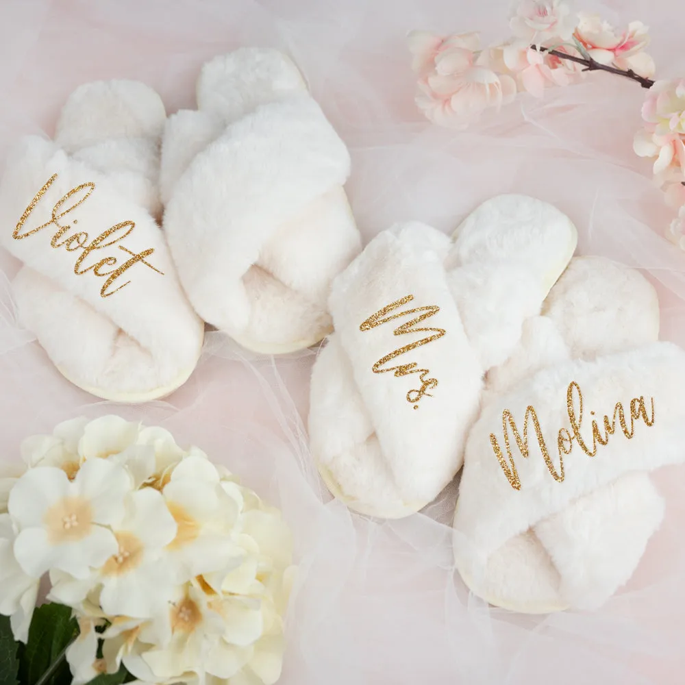 Personalized Bridal Slippers