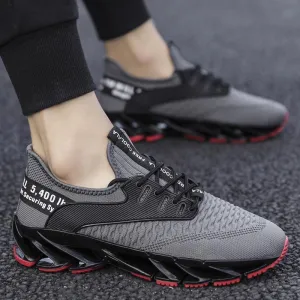 Plus Size Flying Woven Breathable Blade Men's Sneakers