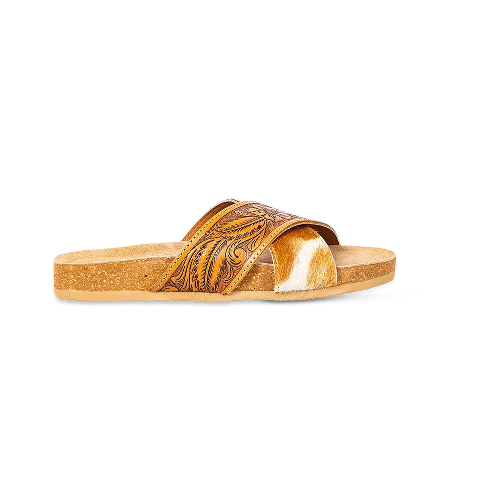 Prairie Hand-Tooled Sandals