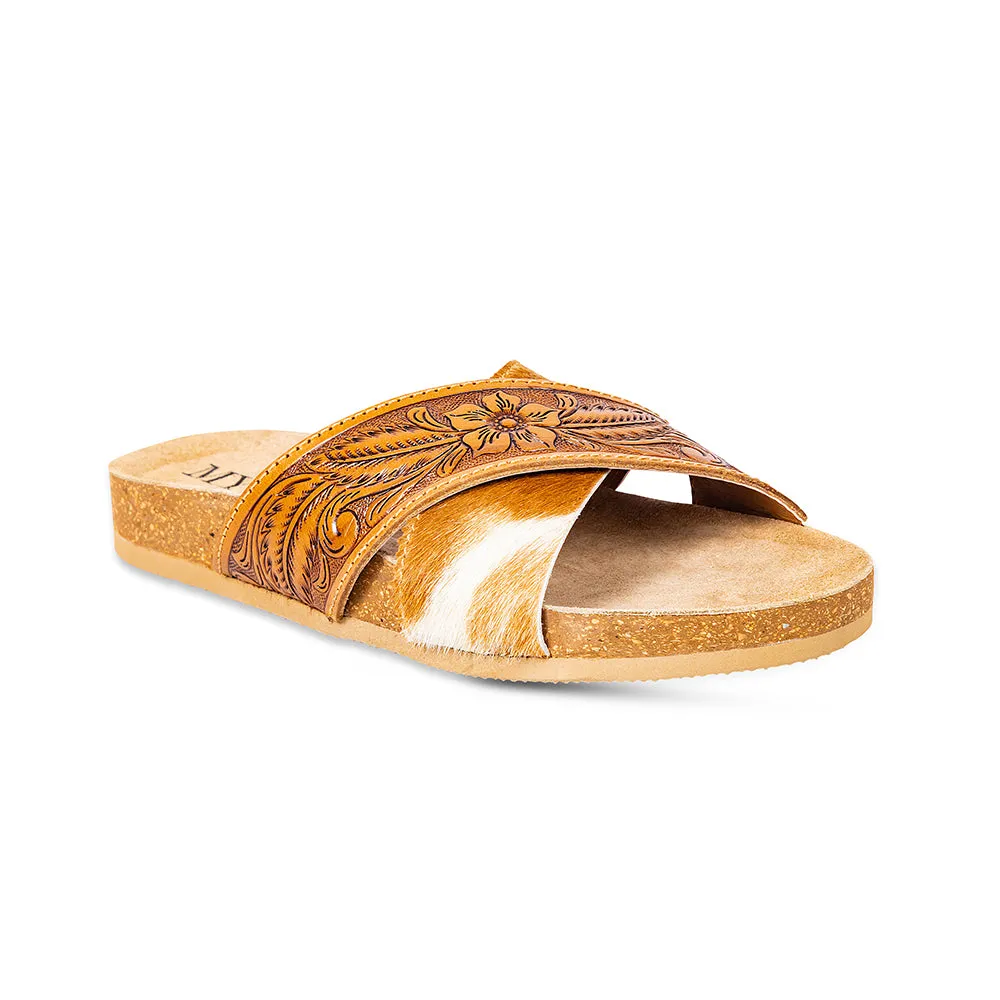 Prairie Hand-Tooled Sandals