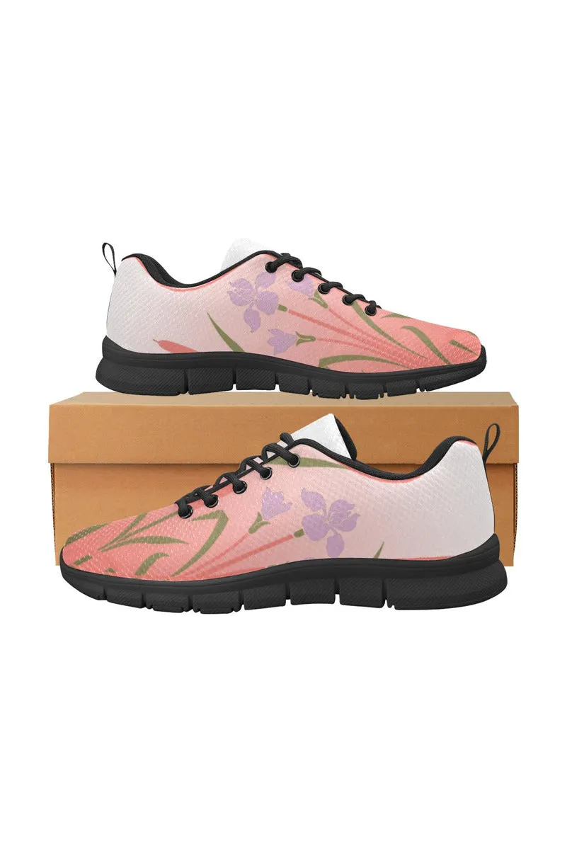 Press Rose Gradient Women's Breathable Running Shoes/Large (Model 055)