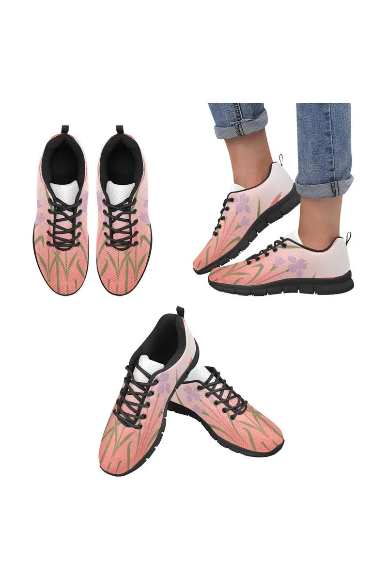 Press Rose Gradient Women's Breathable Running Shoes/Large (Model 055)