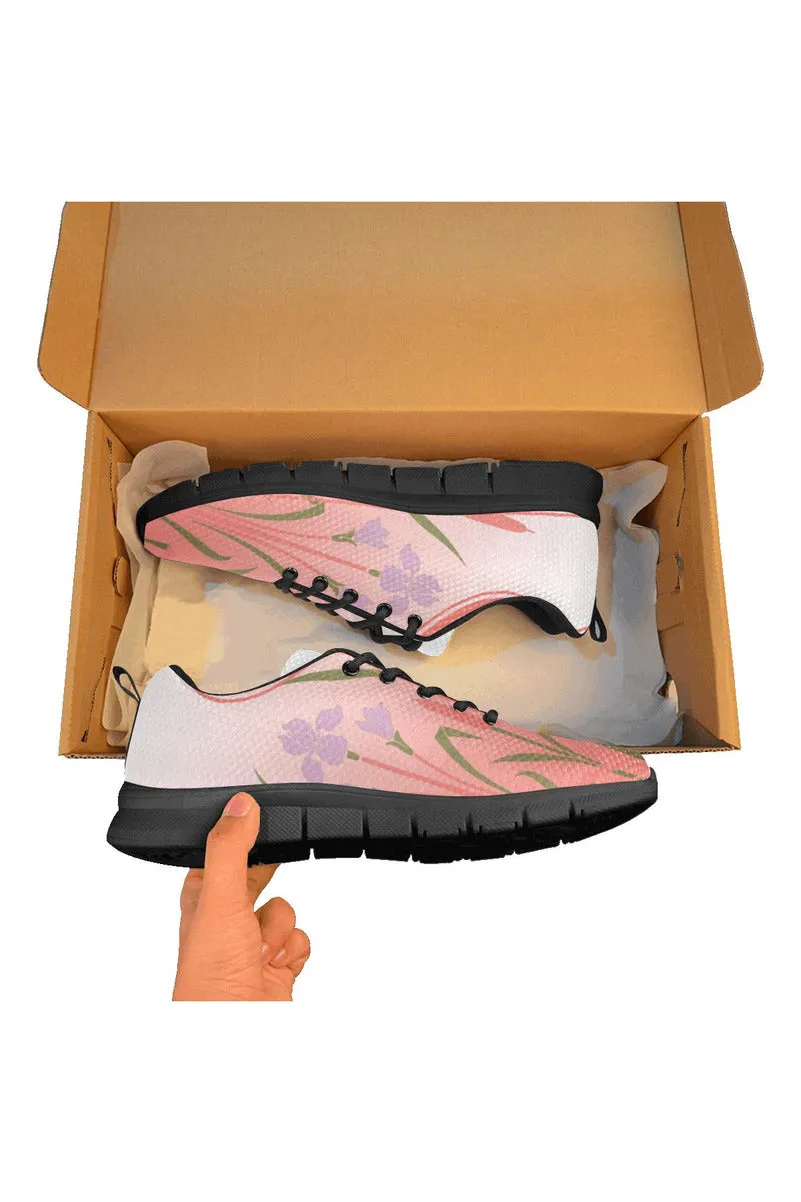 Press Rose Gradient Women's Breathable Running Shoes/Large (Model 055)