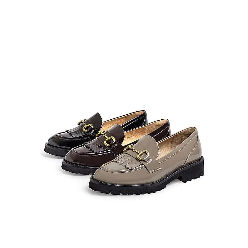 Retro Temperament England Loafers