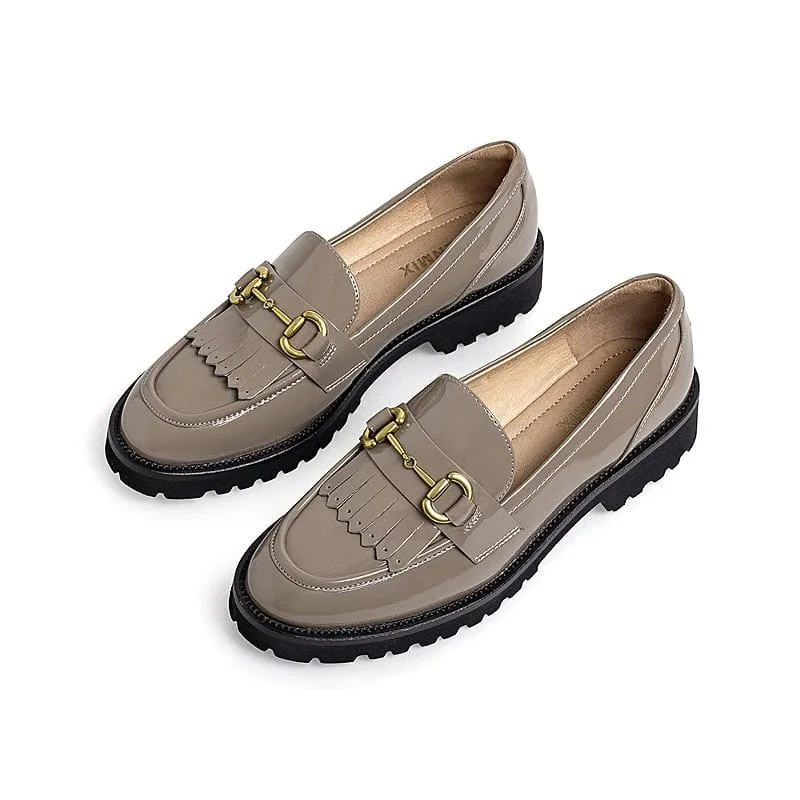 Retro Temperament England Loafers