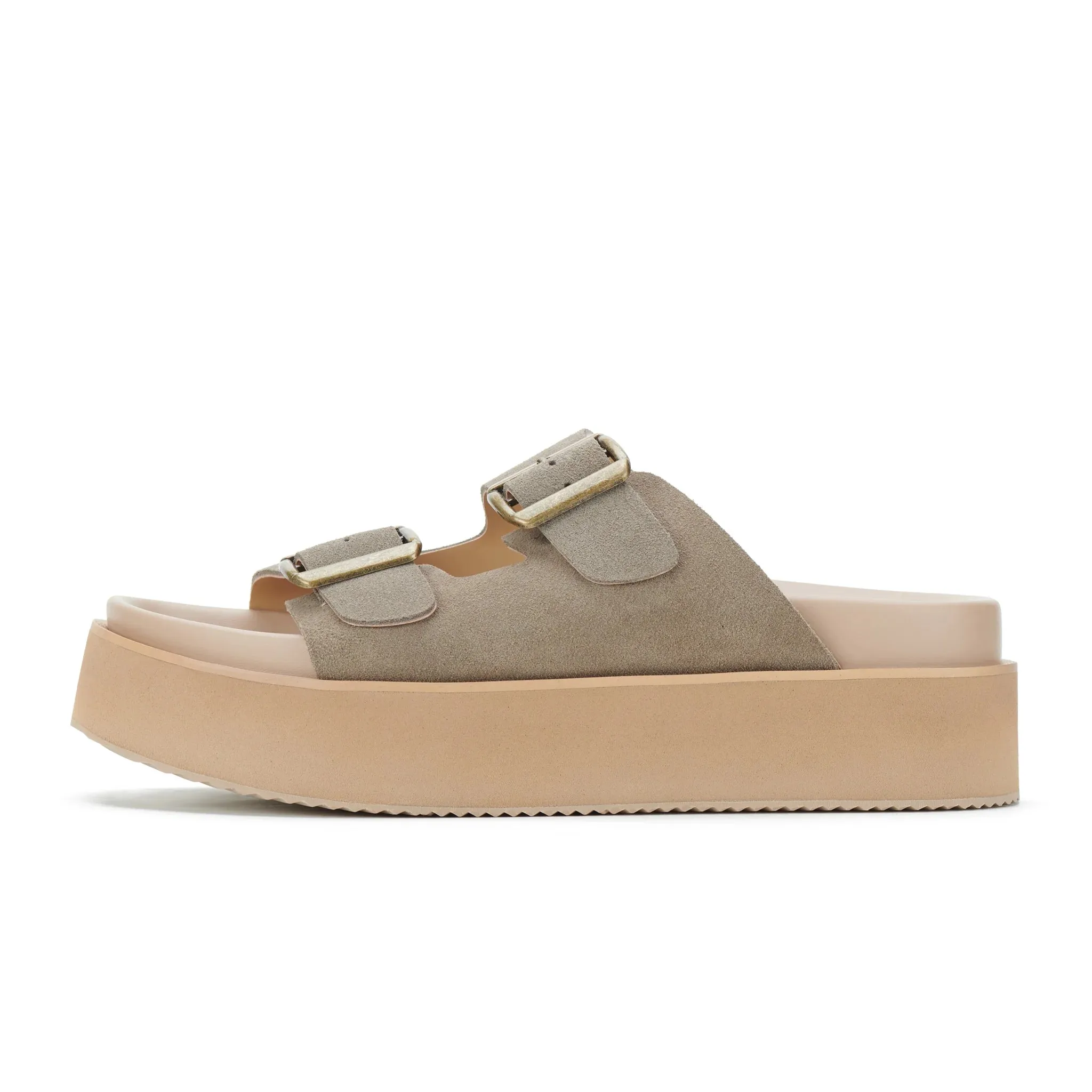 Rollie Ace Slide - Taupe Suede