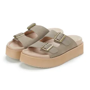 Rollie Ace Slide - Taupe Suede