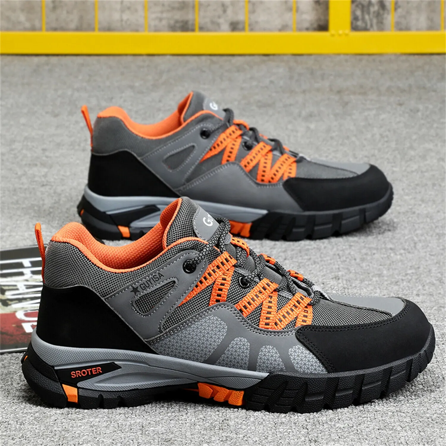 Safety Steel Toe Work Shoe for Men Lightweight Sneaker Slip Indestructible Shoes