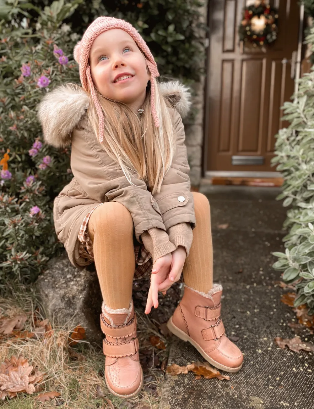 Scallop Winter Boot - Old rose