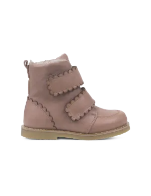 Scallop Winter Boot - Old rose