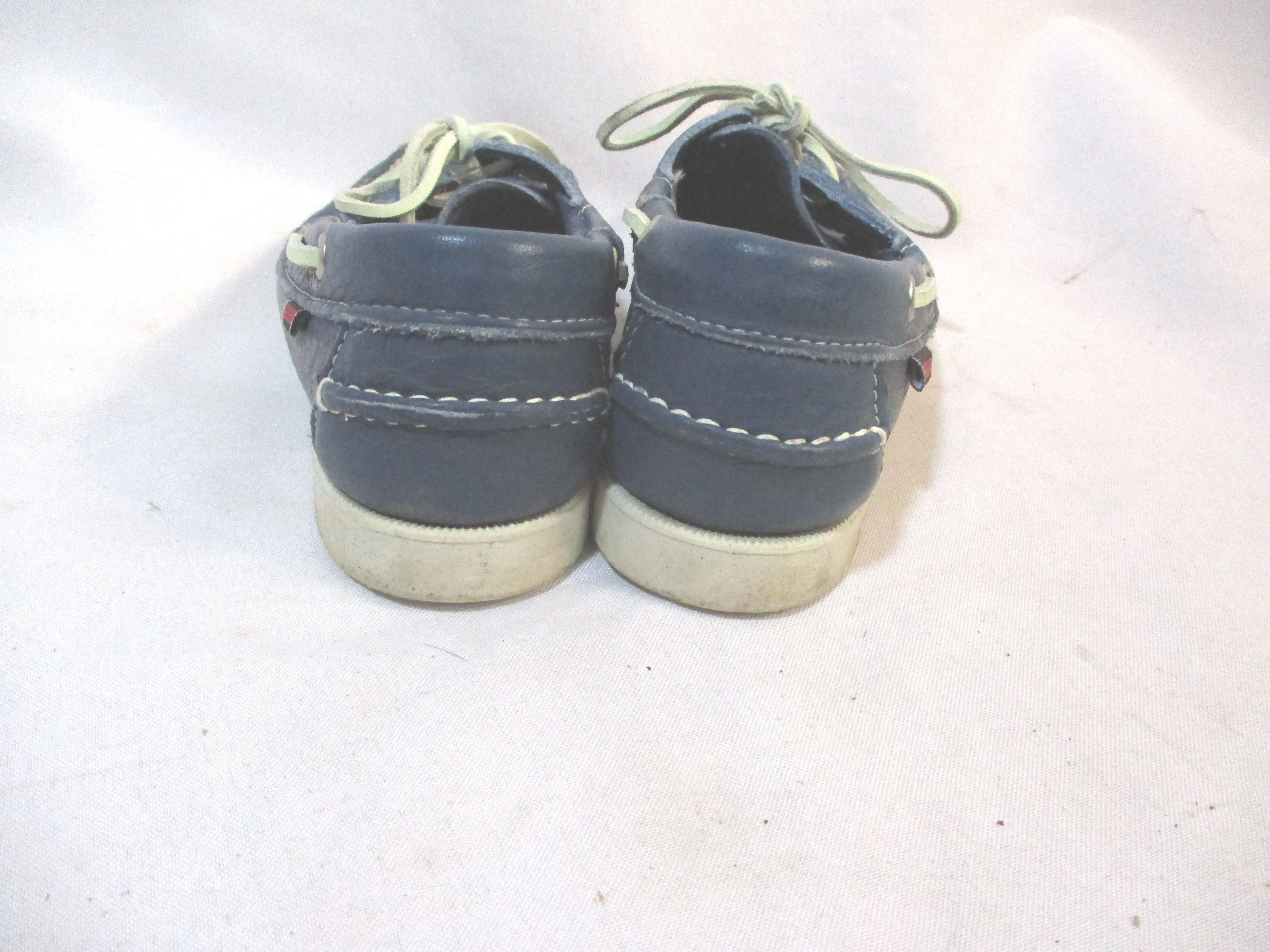 SEBAGO DOCKSIDERS Mocs Boat Shoe Preppy BLUE LEATHER 6