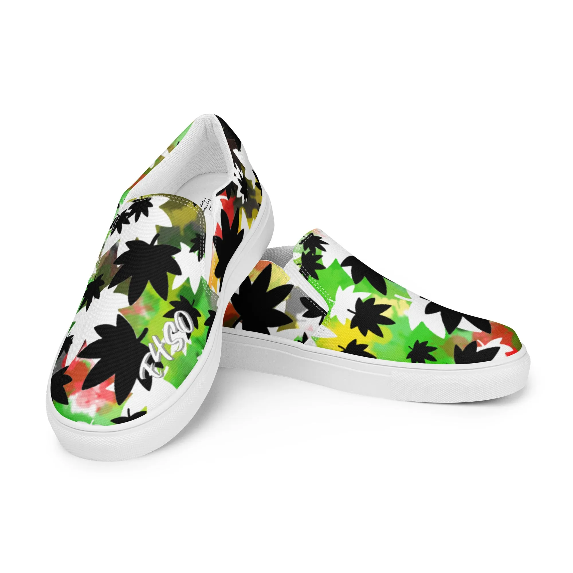 Slip-on Spray Paint E4SO canvas shoes