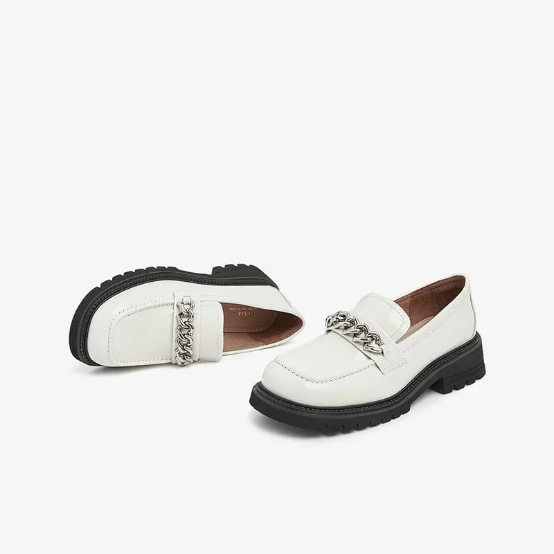 Square And All-Match Loafers