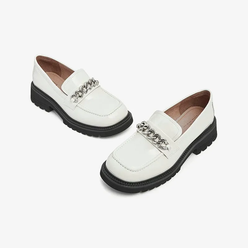 Square And All-Match Loafers